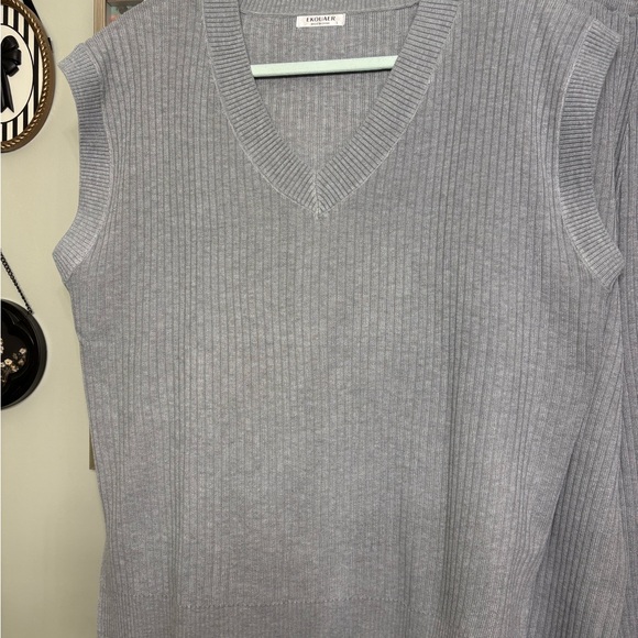 Ekouaer Light Gray Ribbed Knit Set - Picture 2 of 6